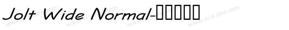 Jolt Wide Normal字体转换
